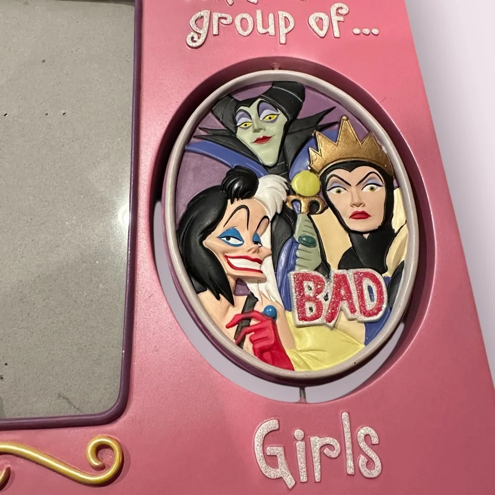 Disney Princess Good Girl Bad Girl Pink Swivel Picture Frame